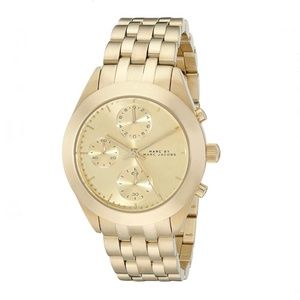 Marc Jacobs Women's 'Peeker' Chronograph Gold-Tone